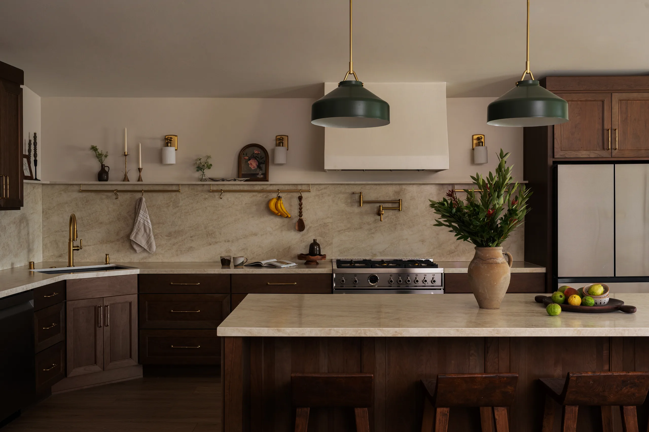 Brass rail kitchen — Bay Ho