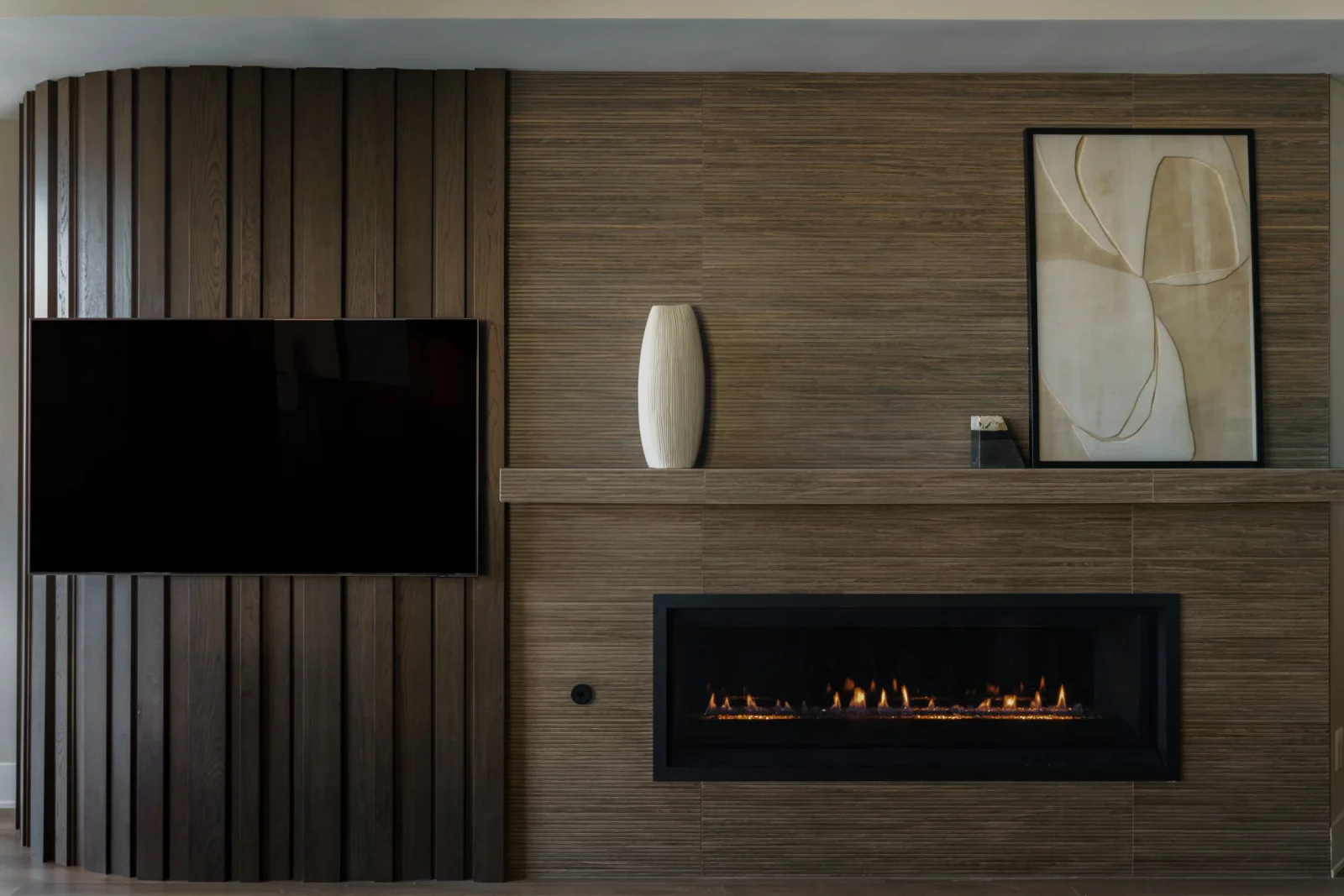 The fluted fireplace — Coronado